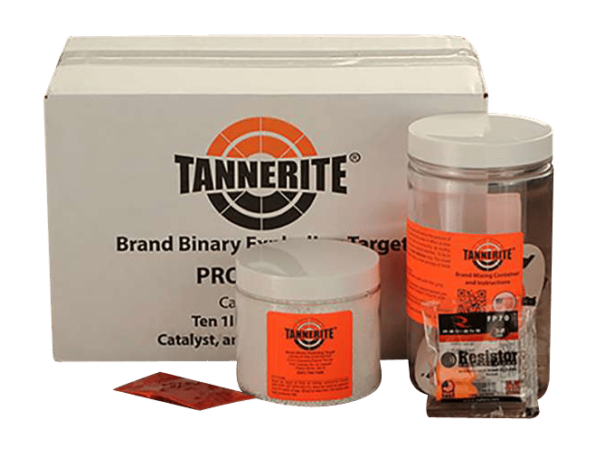 Tannerite 12PK10 1/2 Pound Target  Impact Enhancement Explosion White Vapor Centerfire Rifle Firearm 0.50 lb Includes Catalyst/Mixing Container 10 Targets