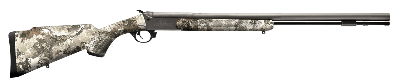Traditions CR843304434 NitroFire Pro 50 Cal 209 Primer Sniper Gray Cerakote 26" Fluted w/VAPR Twist Barrel, Drilled & Tapped Receiver, Veil Alpine Adj Cheek Piece & LOP Synthetic Stock