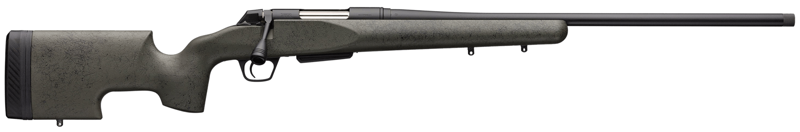 Winchester Guns 535732289 XPR SR 6.5 Creedmoor 3+1 Cap 22" TB Black Perma-Cote Rec Green with Black Webbing Grayboe Renegade Long Range Stock Right Hand with MOA Trigger System (Full Size)