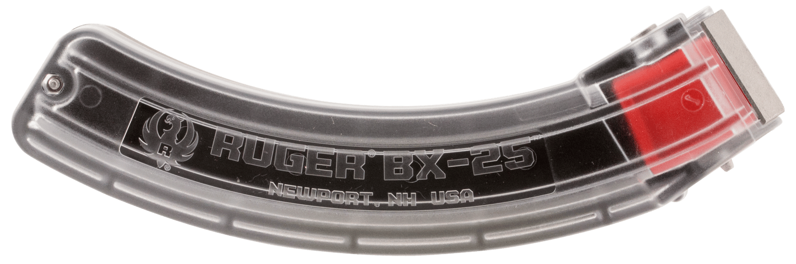 Ruger 90591 BX-25  25rd Magazine Fits Ruger 10/22/SR/77/Charger 22LR BX-25 Clear
