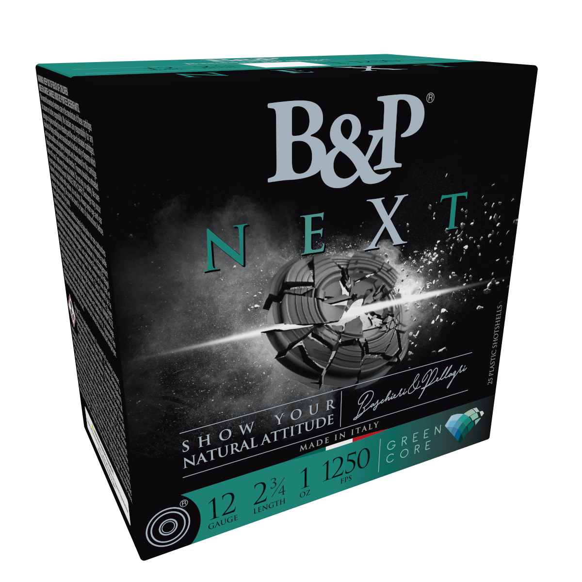 B&P Ammunition 12B1NX8 Next  12Gauge 2.75" 1oz 8Shot 25 Per Box/10 Case