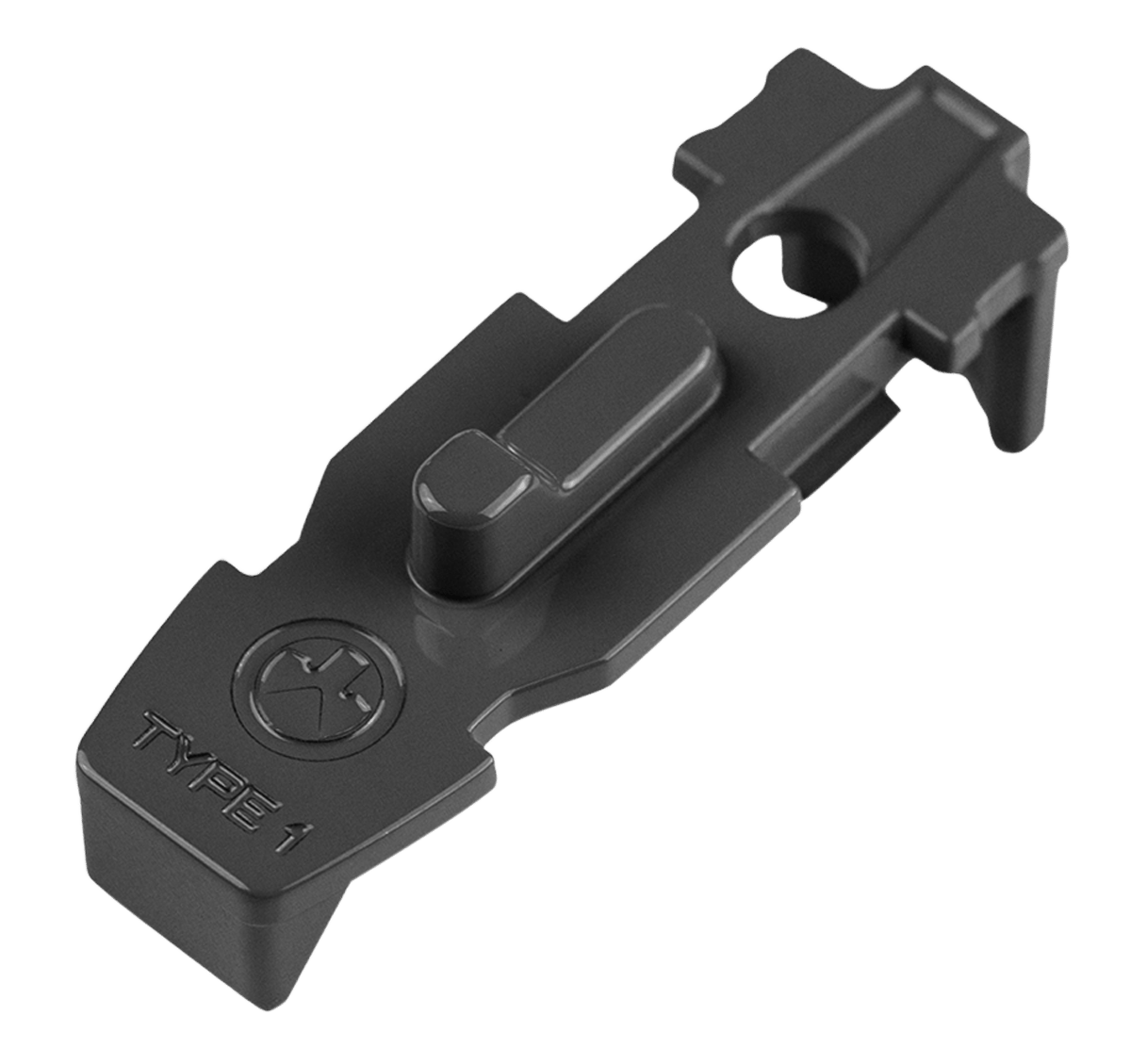 Magpul MAG803-BLK Tactile Lock-Plate Type 1 Made of Polymer w/ Black Finish & 1/8" Single Ridge for PMAG 10/20/30 AR/M4 GEN M3/300 B GEN M3 Floor Plates/5 Per Pack