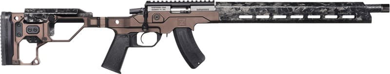 CHRISTENSEN MPR RIMFRE 17HMR 16" CF/CHASSIS BROWN ADJ FLDG