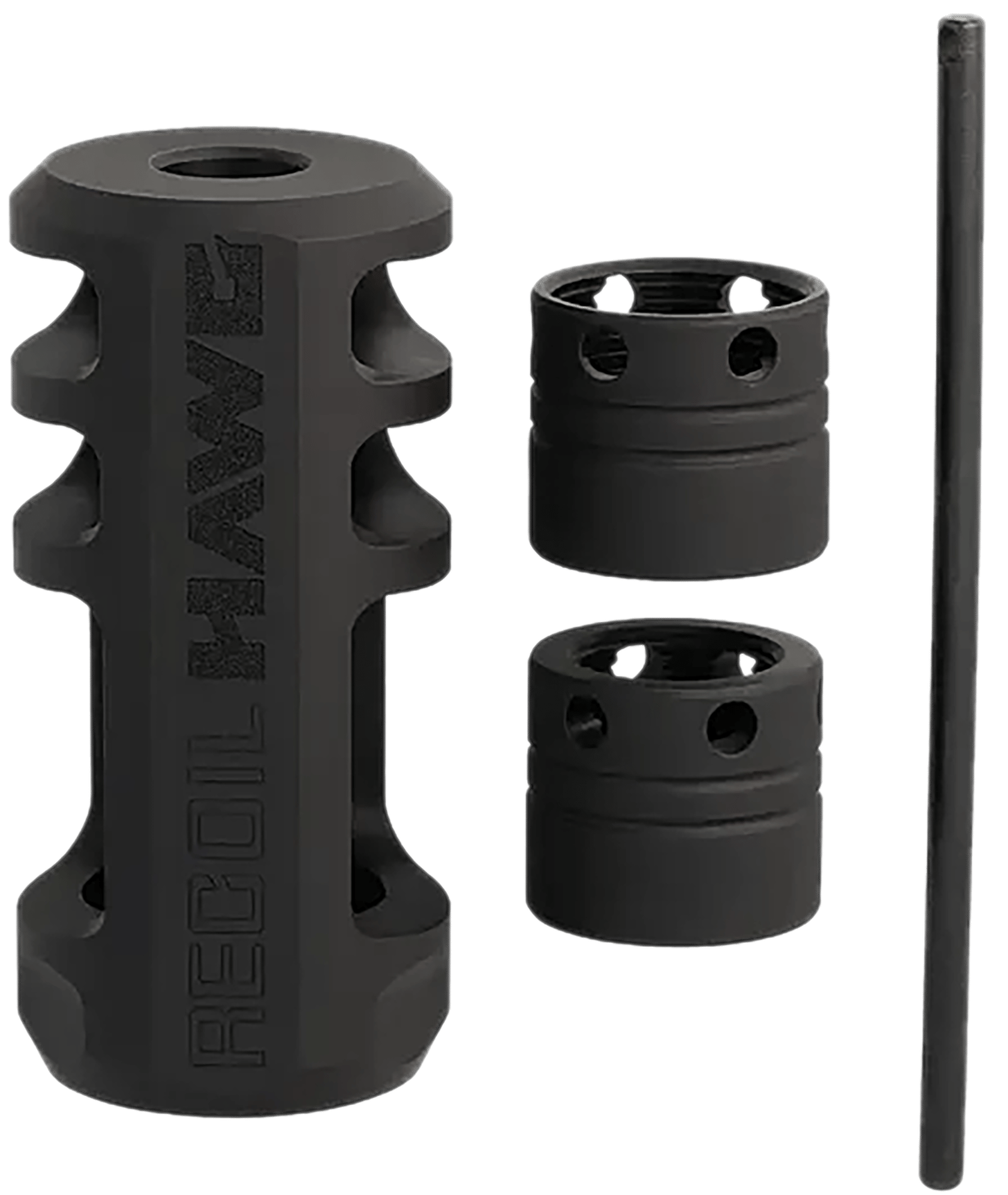 Browning 001293099 Xeno Recoil Hawg Black Matte Stainless Steel 1/2"x28 Threads 2.20" OAL