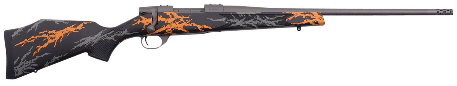 Weatherby VYH7M8RR2B Vanguard Compact Hunter 7mm-08 Rem 5+1 20", Tungsten Gray Barrel/Rec, Black w/Gray & Orange Sponge Accents Monte Carlo Stock, Accubrake Muzzle Brake