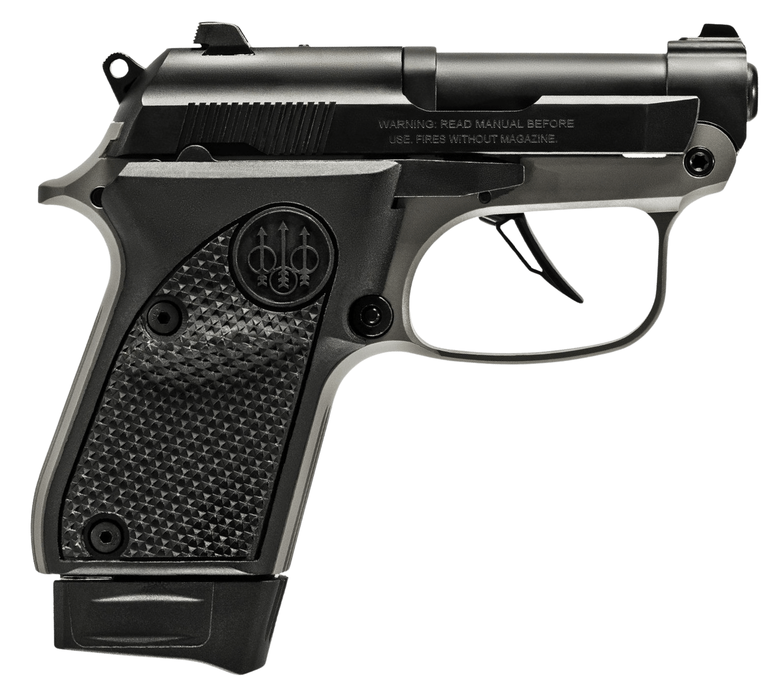 Beretta USA J20X22R8 20X Bobcat You're On Your Own 22 LR 8+1 2.40" Black Steel Barrel, Gray Cerakote ELS/Serrated Steel Slide, Black Polymer Frame w/Beavertail, Helica Texture Grip