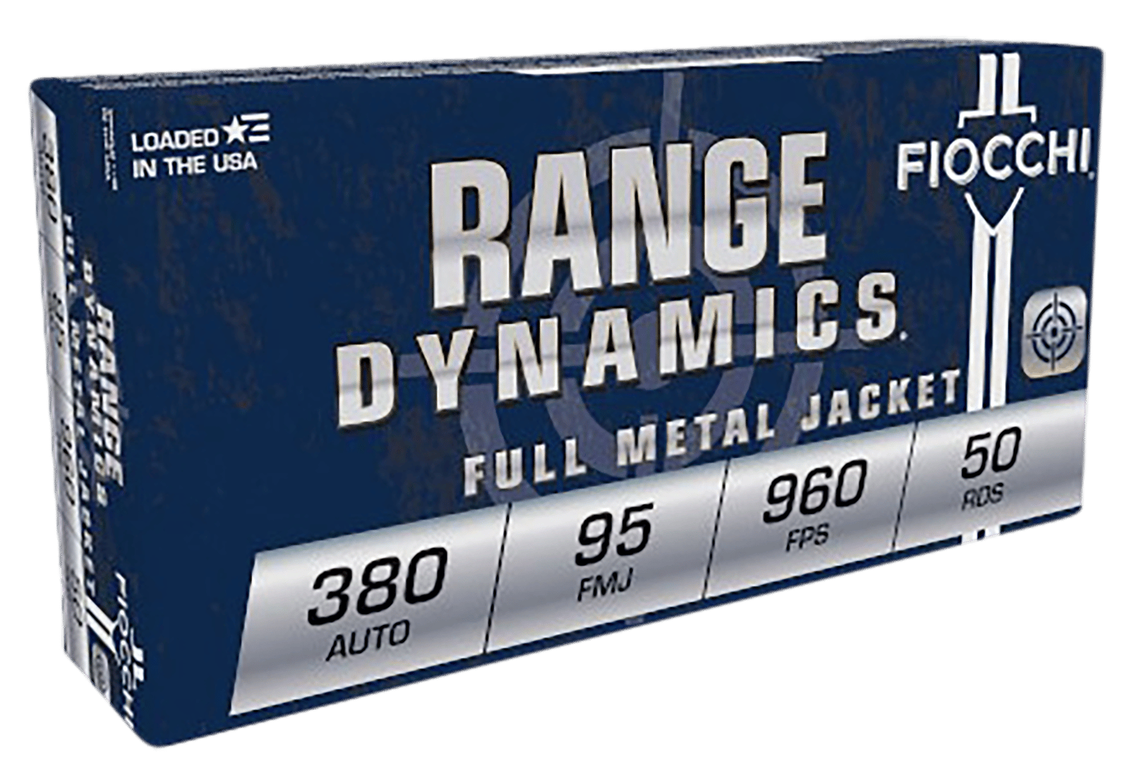 Fiocchi 380AP Range Dynamics  380ACP 95gr Full Metal Jacket 50 Per Box/20 Case