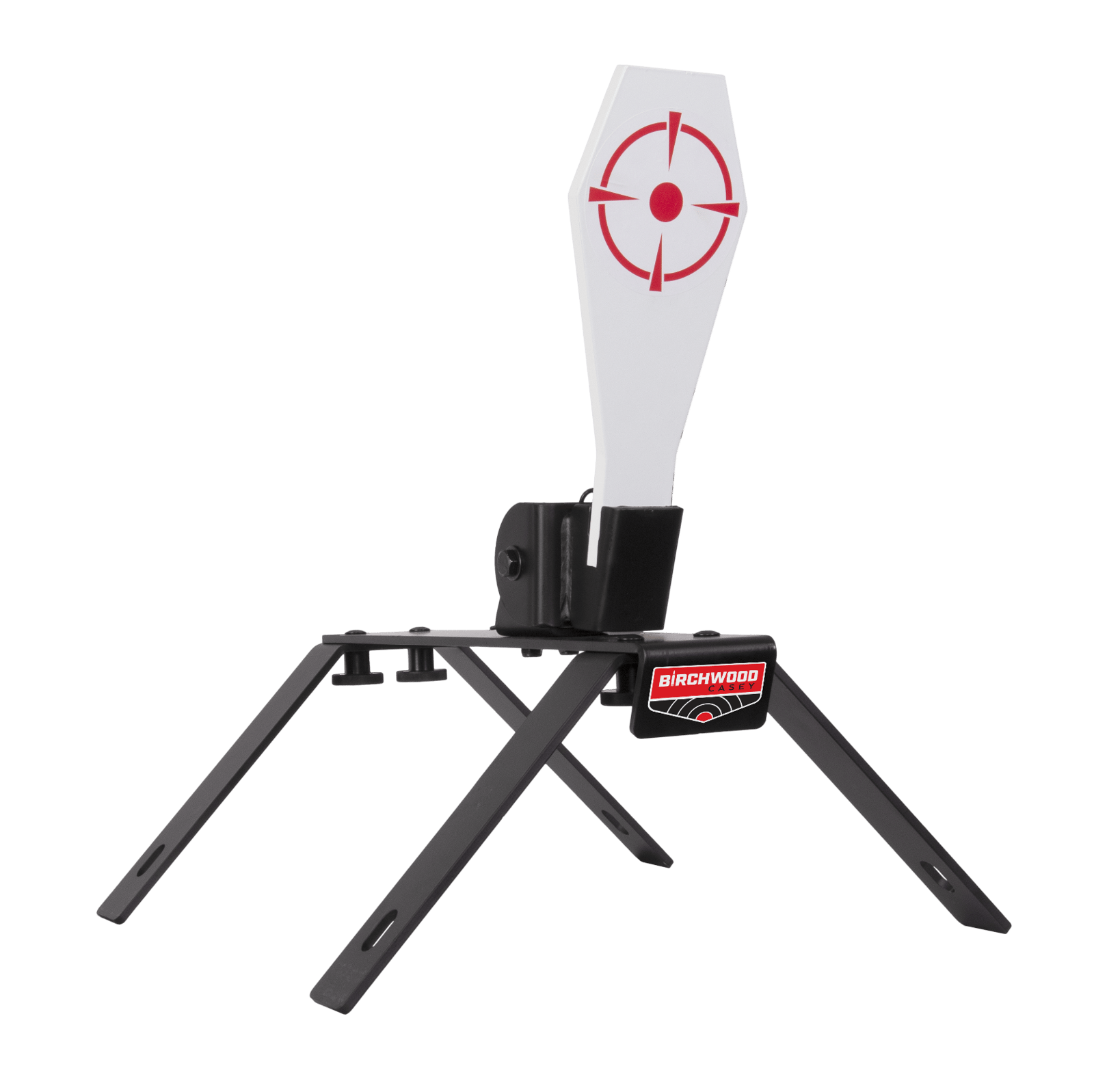 Birchwood Casey S7540 Spring Loaded Popper Target Black AR500 Steel Standing