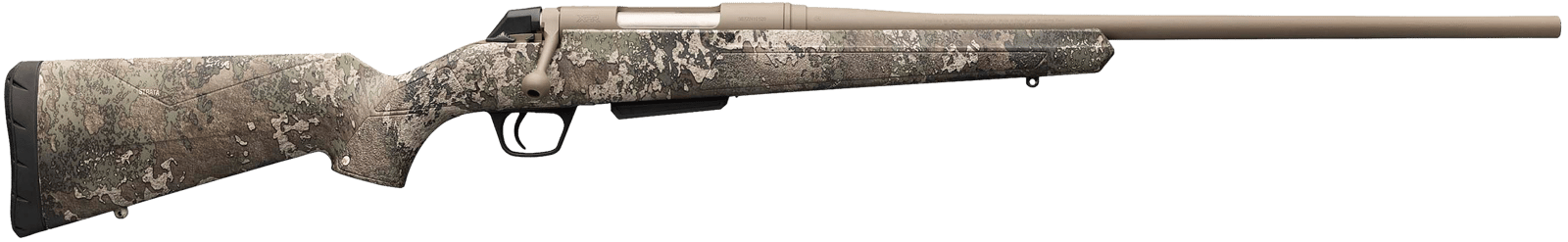 Winchester Repeating Arms 535741299 XPR Hunter Full Size 6.8 Western 3+1 24" Flat Dark Earth Perma-Cote Sporter Barrel, Drilled & Tapped Steel Receiver, TrueTimber Strata Fixed Synthetic Stock