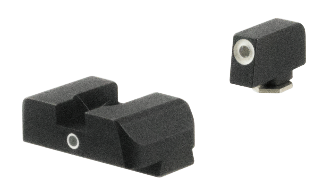 AmeriGlo GL5101 i-Dot Sight  Set for Glock  Green Tritium White Outline Front Sight-Green Tritium Rear Sight