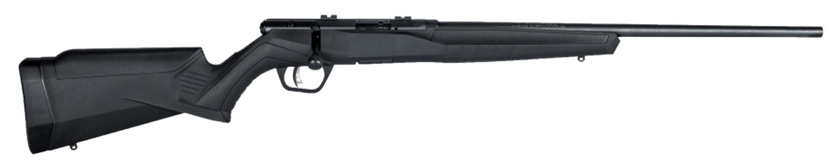 Savage Arms 70500 B Series F Full Size 22 WMR 10+1 21" Matte Black Sporter Barrel, Matte Black Drilled & Tapped Carbon Steel Receiver, Matte Black Fixed Synthetic Stock, Right Hand