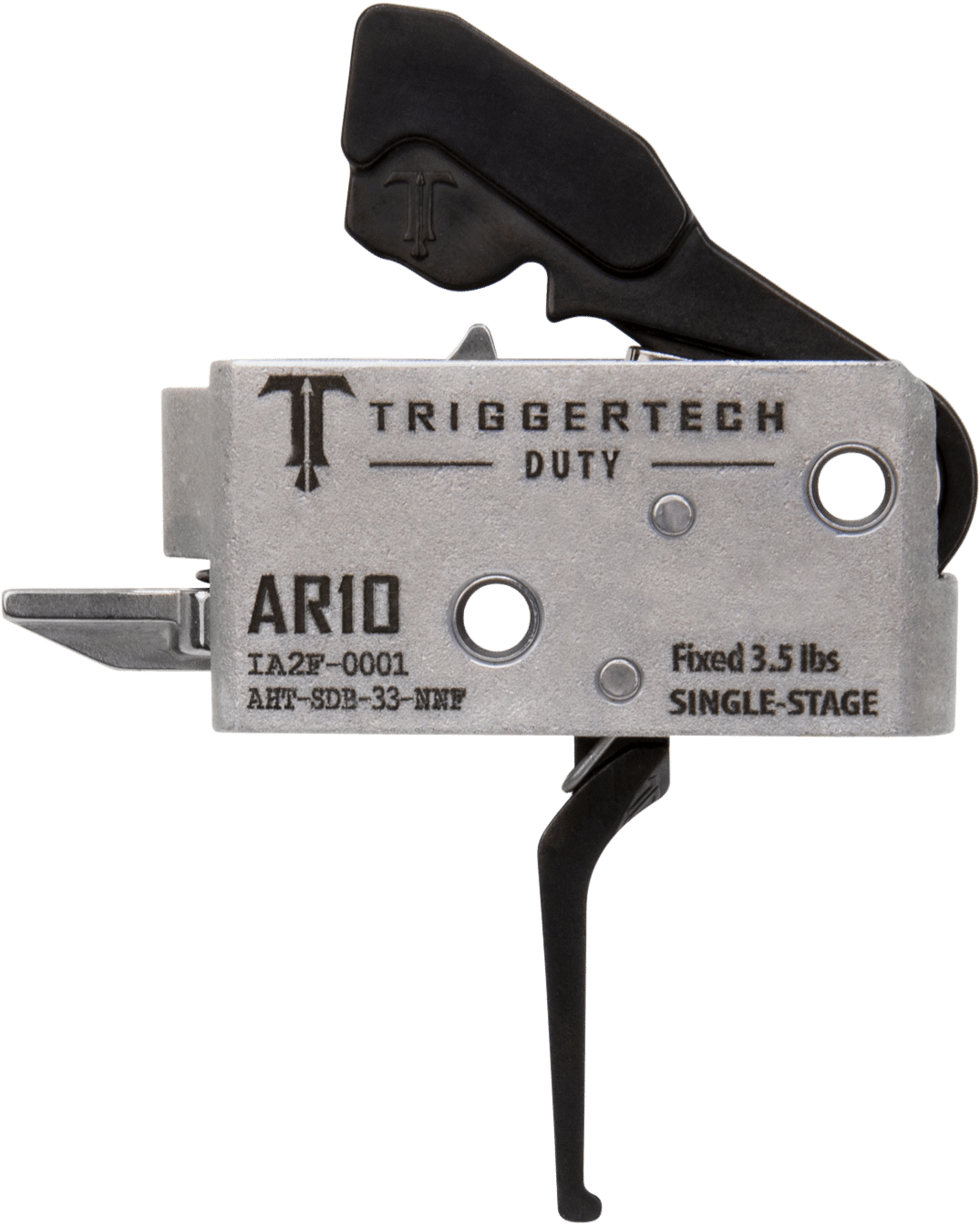 TriggerTech AHTSDB33NNF Duty  Flat Trigger Single-Stage 3.50 lbs Draw Weight Fits AR-10