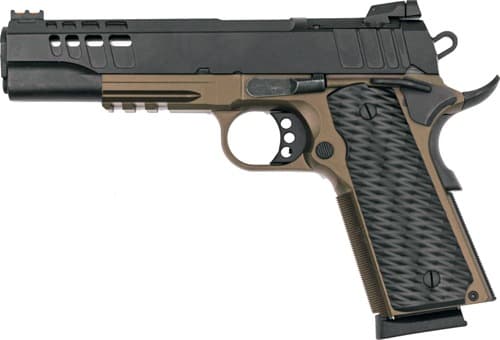 GLFA 1911 PISTOL 45ACP 5" FS BLACK SLIDE BRONZE FRAME