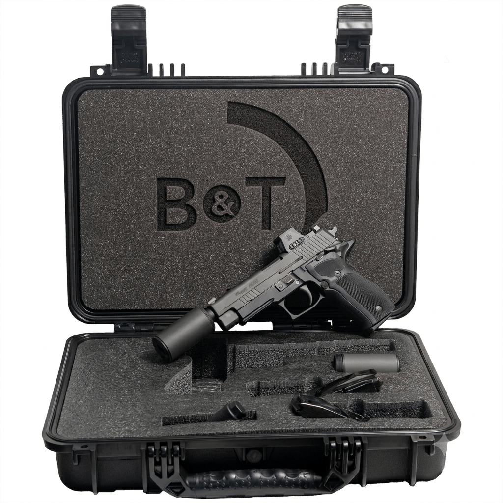 SIG SAUER P226 HUSH PUPPY KIT 9MM PISTOL 4.4" T.B. ROMEO X, SLIDE LOCK, WIPE SUPPRESSOR, 15RD