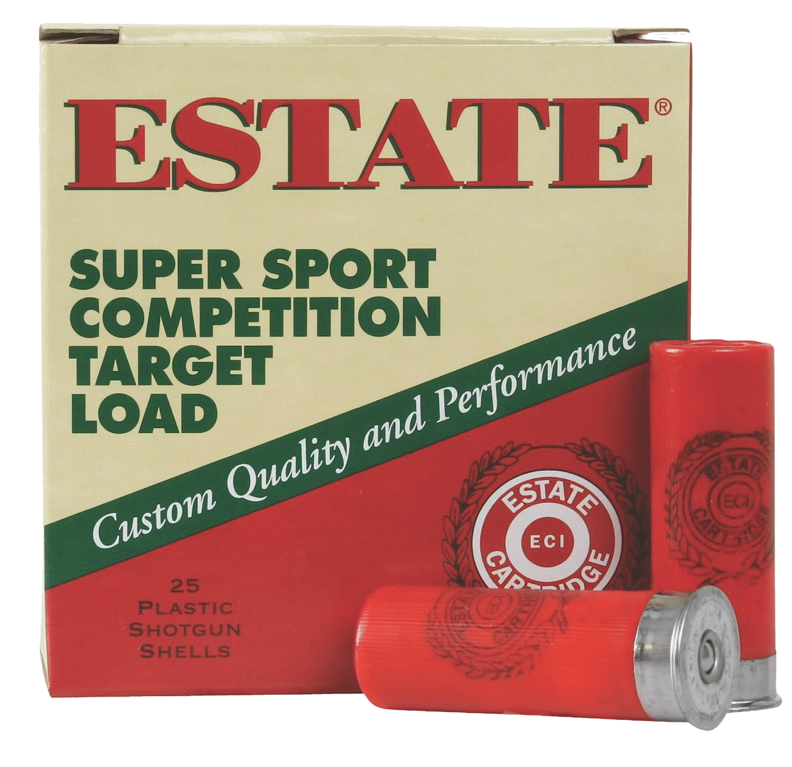 Estate Cartridge SS12H8 Super Sport Competition Target 12Gauge 2.75" 1 1/8oz 8Shot 25 Per Box/10 Case