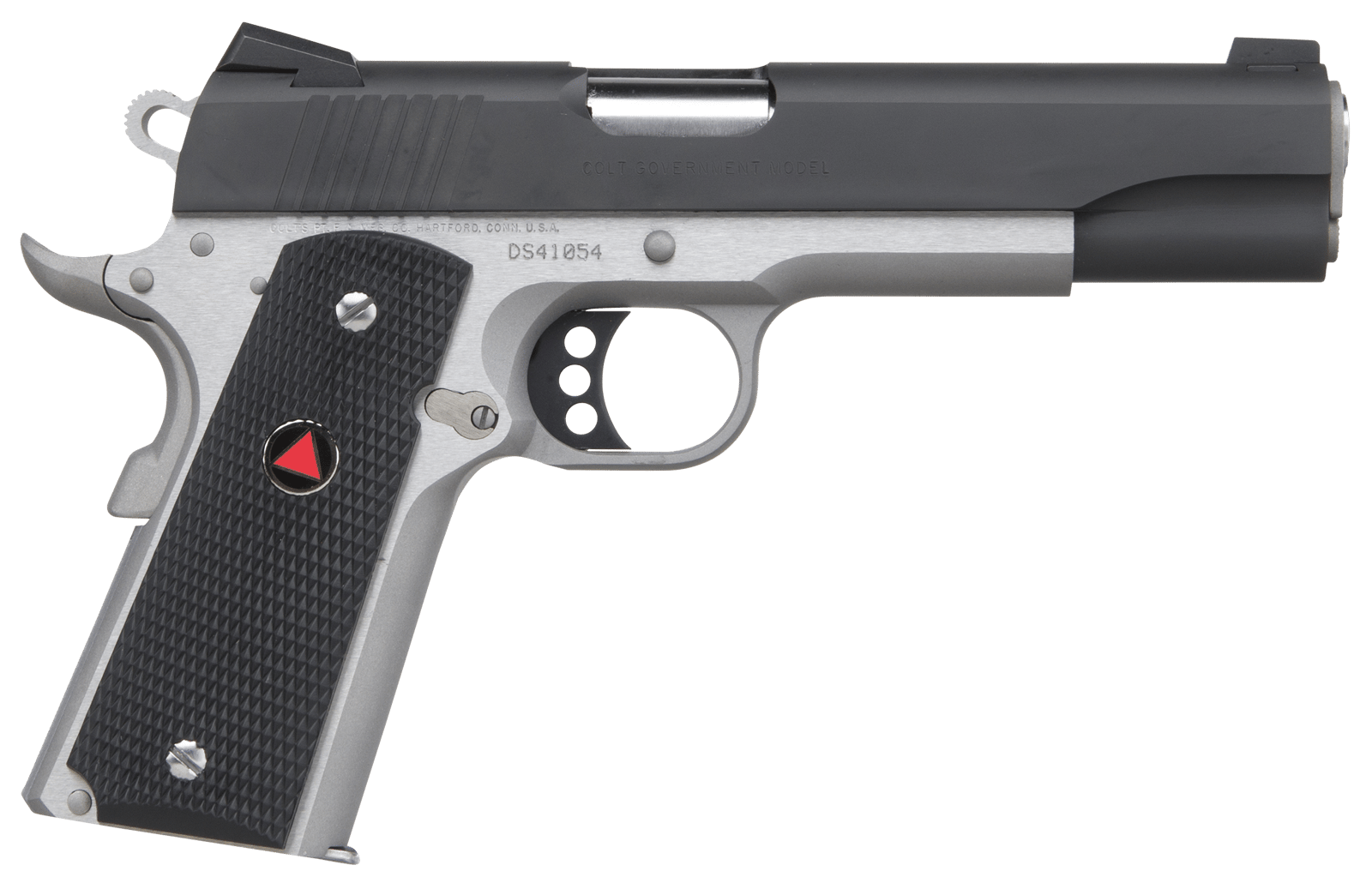 Colt Mfg O2020XETT 1911 Delta Elite 10mm Auto Caliber with 5" Barrel, 8+1 Capacity, Stainless Steel Finish Frame, Serrated Black Carbon Steel Slide & Black Polymer with Integrated Delta Medallion Grip
