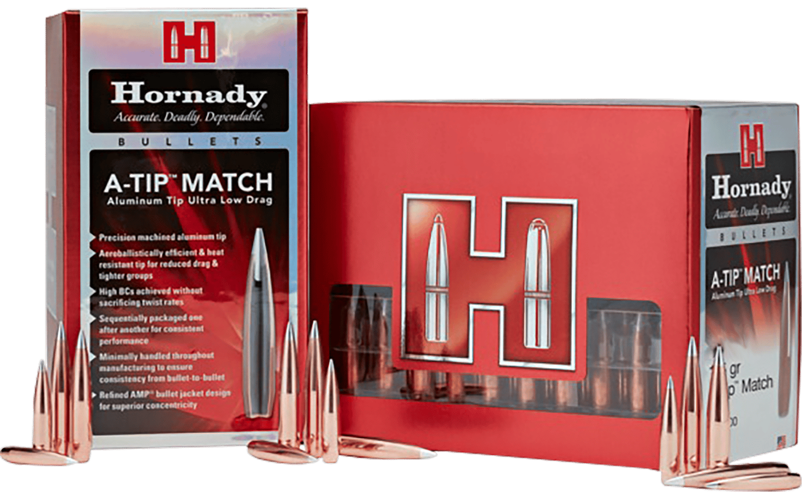 Hornady 2562   25Cal .257 138gr A-Tip Match 100 Per Box/10 Case