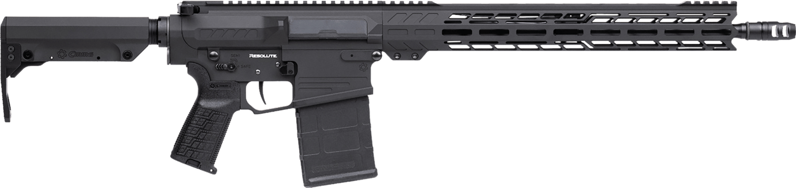 CMMG 33A590C-AB Resolute MK3 8.6 Blackout 20rd 16.10" Black Nitride 7075-T6 Aluminum Receiver 15" M-LOK Handguard CMMG Zeroed Grip