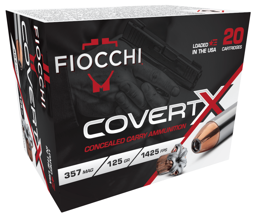 Fiocchi 357CCWA CovertX  357Mag 125gr Jacketed Hollow Point 20 Per Box/10 Case