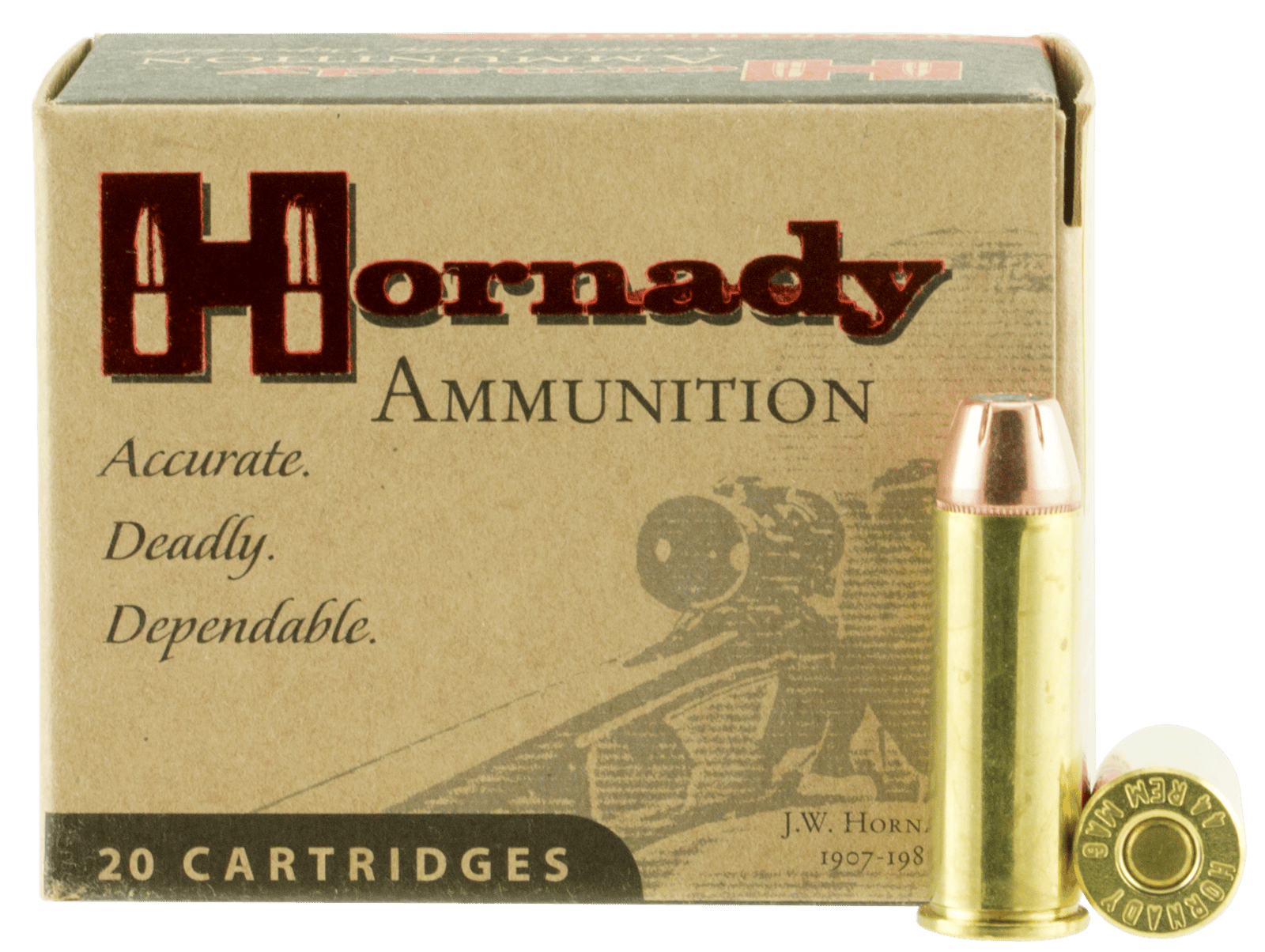 Hornady 9080 Custom  44RemMag 200gr Hornady XTP Hollow Point 20 Per Box/10 Case