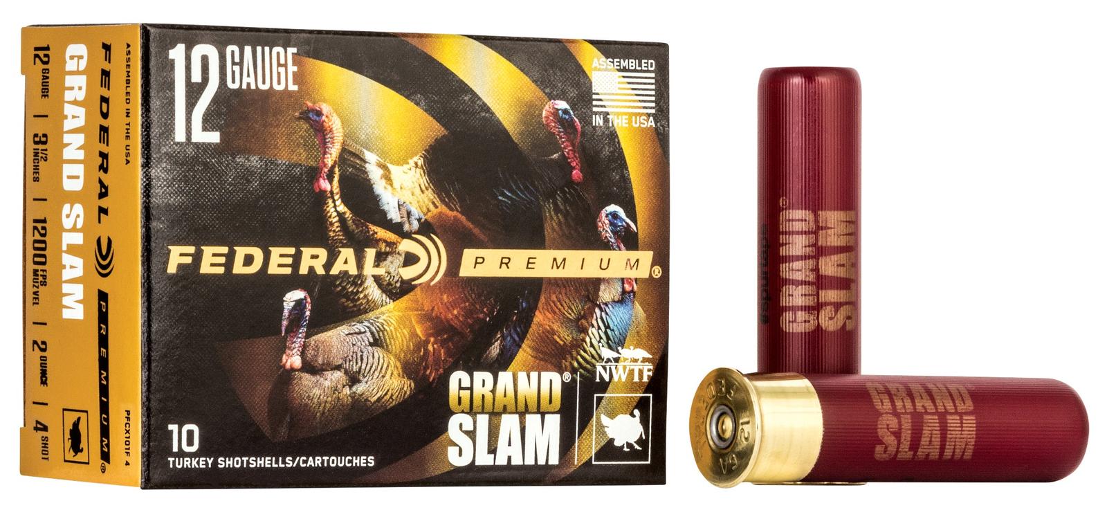 Federal PFCX139F4 Premium Grand Slam 12Gauge 3.50" 2oz 4Shot 10 Per Box/25 Case