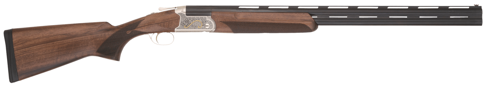 TriStar 33134 Trinity II Full Size 20 Gauge Break Open 3" 2rd 28" Black Over/Under Vent Rib Barrel, Acid Etched w/24K Gold Inlay Stainless Steel Receiver, Fixed Turkish Walnut Stock, Right Hand