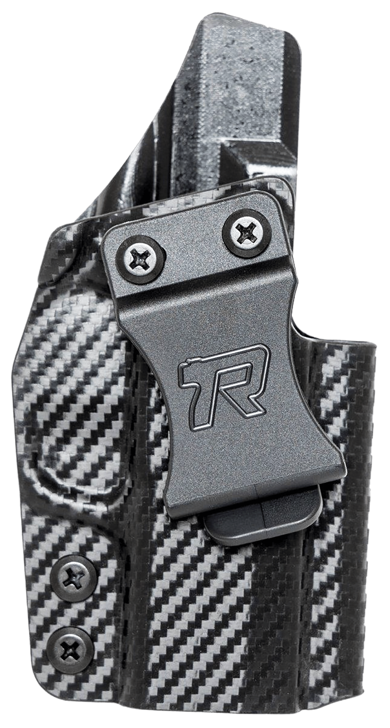 Rounded Gear SSRP365CFRHVAR Kydex  IWB Black Kydex Fits Sig P365 Belt Clip Right Hand