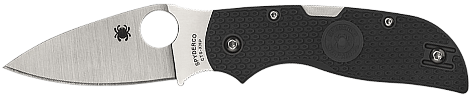 Spyderco C152PGY Chaparral Lightweight 2.80" Folding Drop Point Plain Gray Satin CTS XHP Steel Blade 3.60" FRN Handle