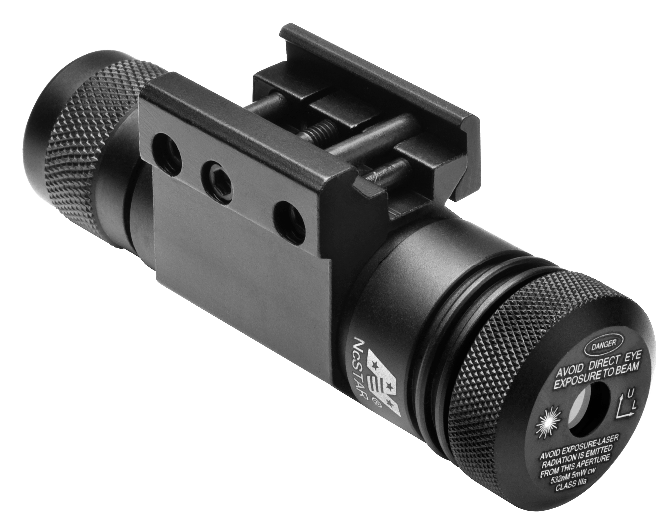 NcStar APRLSG Green Laser with Weaver Style Mount  Black Anodized