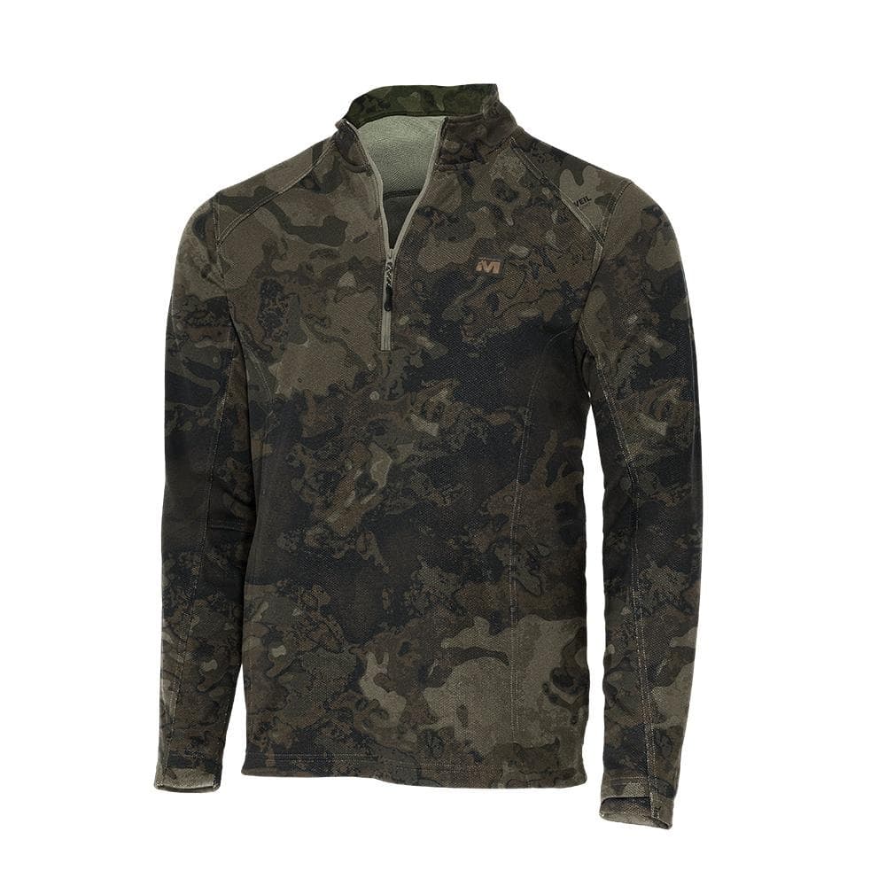 Muddy DV8 Quest Midweight Quarter Zip Sweatshirt Veil Canyon Grey M