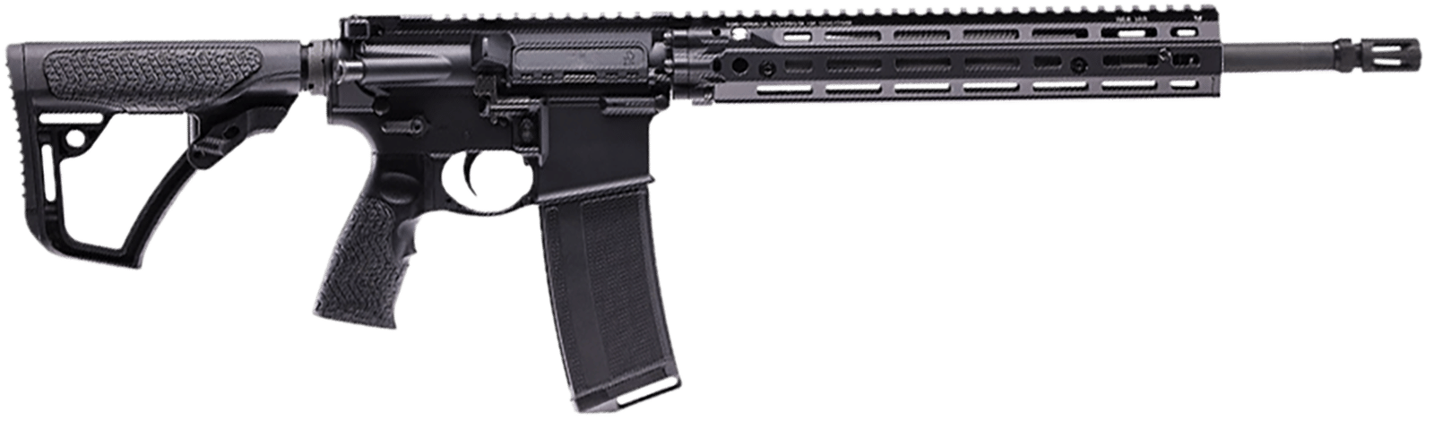 Daniel Defense 0219110750047 DD4 RIII 5.56x45mm NATO 16" 30+1, Black, OEM Stock & Grip, 12.50" M-Lok Handgaurd, Ambi Controls