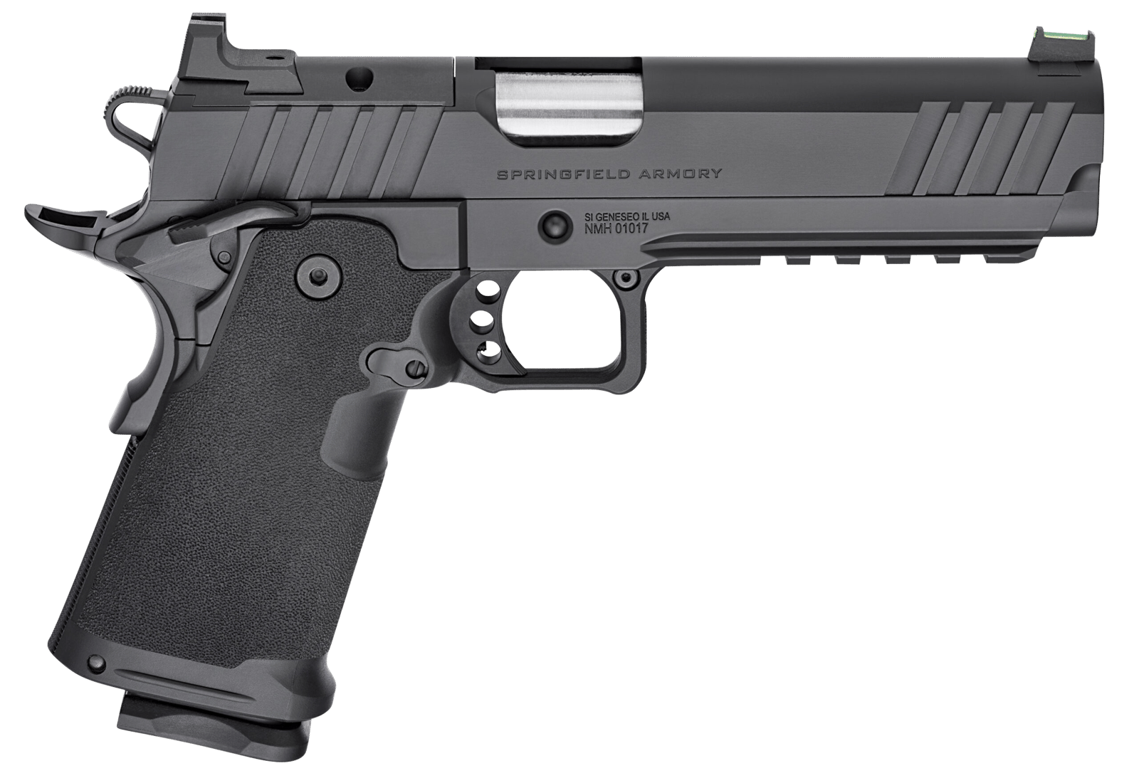 Springfield Armory PH9119AOS Prodigy DS  9mm Luger 20+1 5" Stainless Match Grade Bull Barrel, Black Cerakote Optic Cut/Serrated Carbon Steel Slide & Frame w/Beavertail, Black Polymer Grip, Right Hand