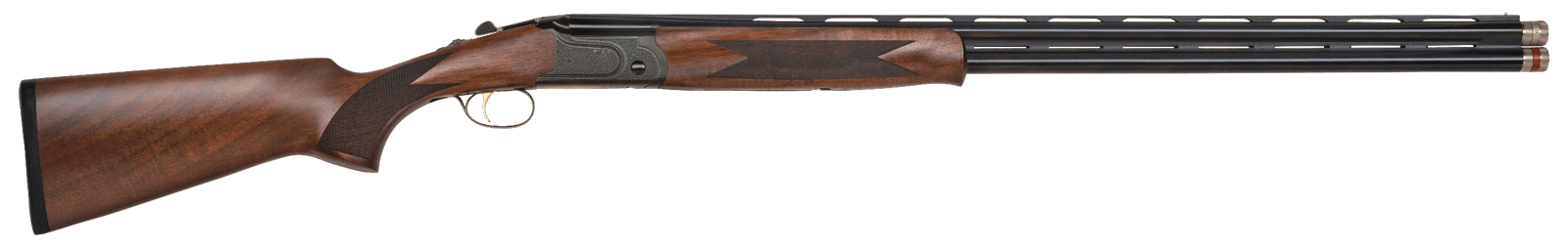 Mossberg 75481 Gold Reserve  Full Size 20 Gauge Break Open 3" 2rd 30" Blue Polished Over/Under Vent Rib Barrel, Black Polished Engraved Stainless Steel Receiver, Fixed Black Walnut Stock, Right Hand