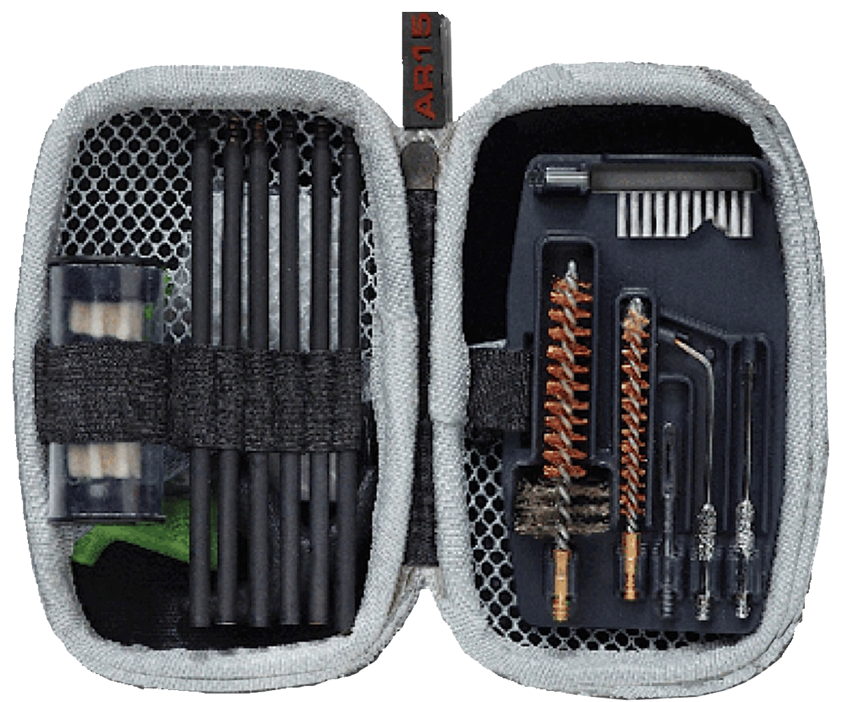 Real Avid AVGCKAR15 Gun Boss AR15 Kit 223 Rem/5.56 NATO AR Platform Firearm Bronze Bristles Includes Nylon Case