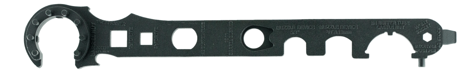NcStar TARW2 Armorer's Barrel Wrench Gen2 Black Steel AR15/M4/M16, 12.90"