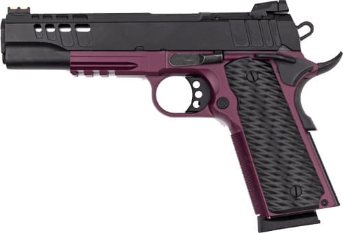 GLFA 1911 PISTOL 45ACP 5" FS BLACK SLIDE BLACK CHERRY FRAME