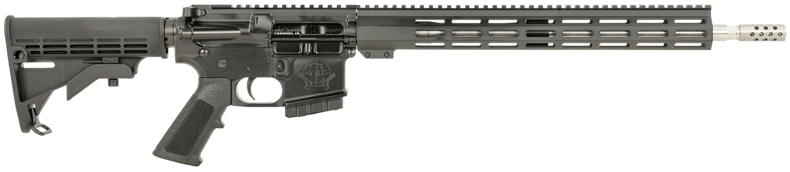 Great Lakes Firearms  AR-15  350 Legend 5+1 18" Stainless Barrel, Black Rec, A2 Grip, Carbine Stock, Compensator