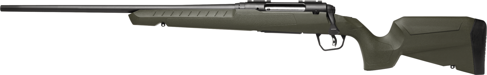 Savage Arms 32129 Axis 2 Compact 6.5 Creedmoor 4+1 20" Matte Black Heavy Sporter Barrel, Matte Black Drilled & Tapped Carbon Steel Receiver, Fixed OD Green Synthetic Stock, Left Hand