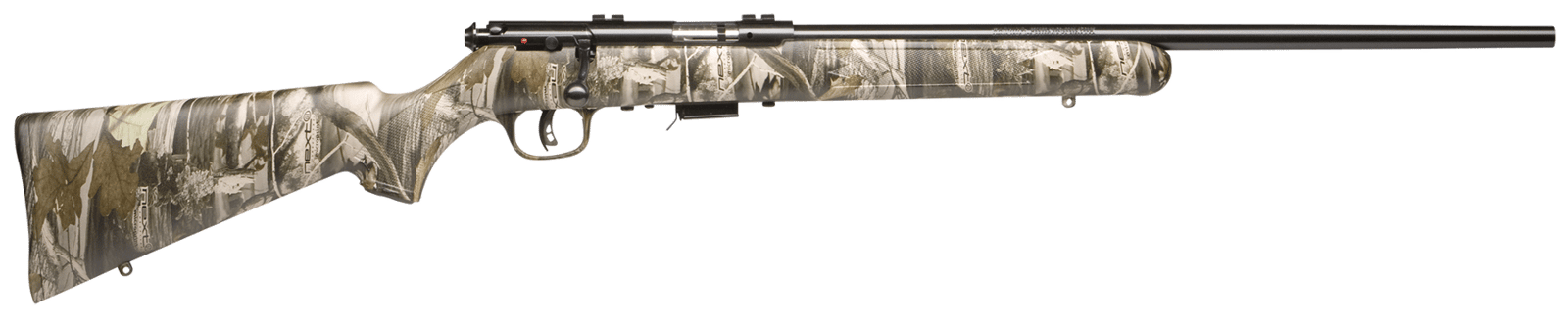 Savage Arms 96711 93R17 Camo Full Size 17 HMR 5+1 21" Matte Black Button Rifled Barrel, Matte Black Drilled & Tapped Carbon Steel Receiver, Next G-1 Fixed Synthetic Stock, Right Hand