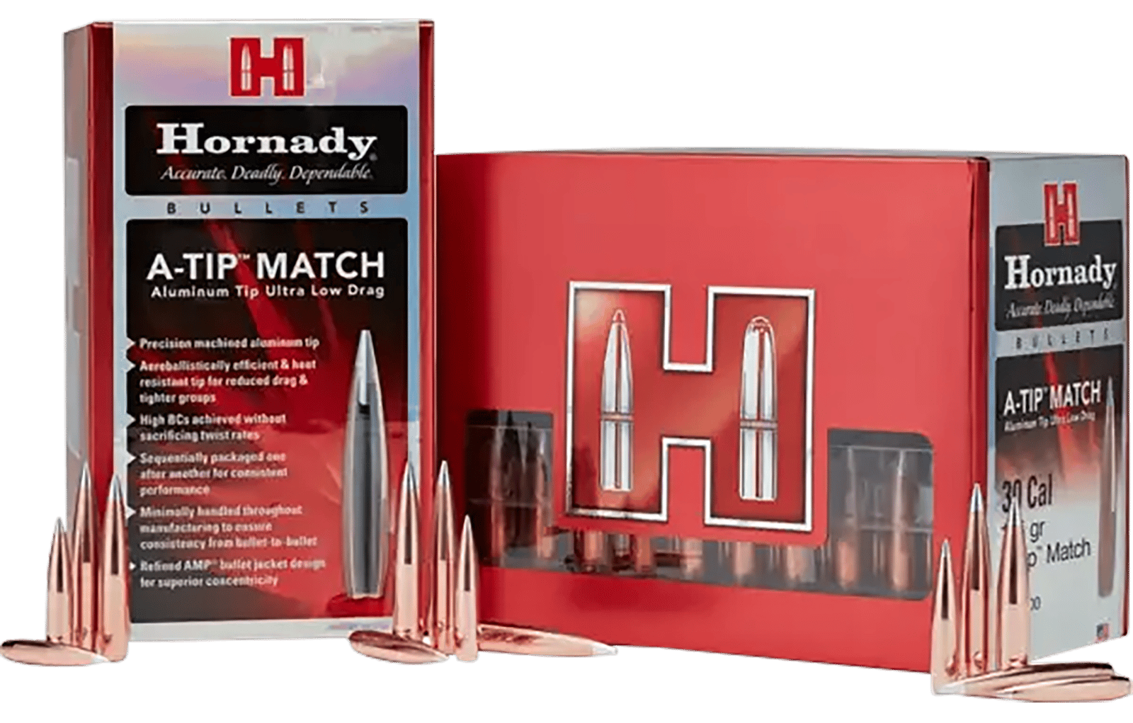 Hornady 33389 A-Tip Match 338 Cal .338 300 gr A Tip Match 100 Per Box/ 10 Case