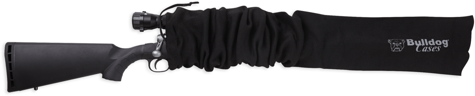 Bulldog BD152 Gun Sock  52" Oversized Scoped Rifle  Moisture Resistant Black