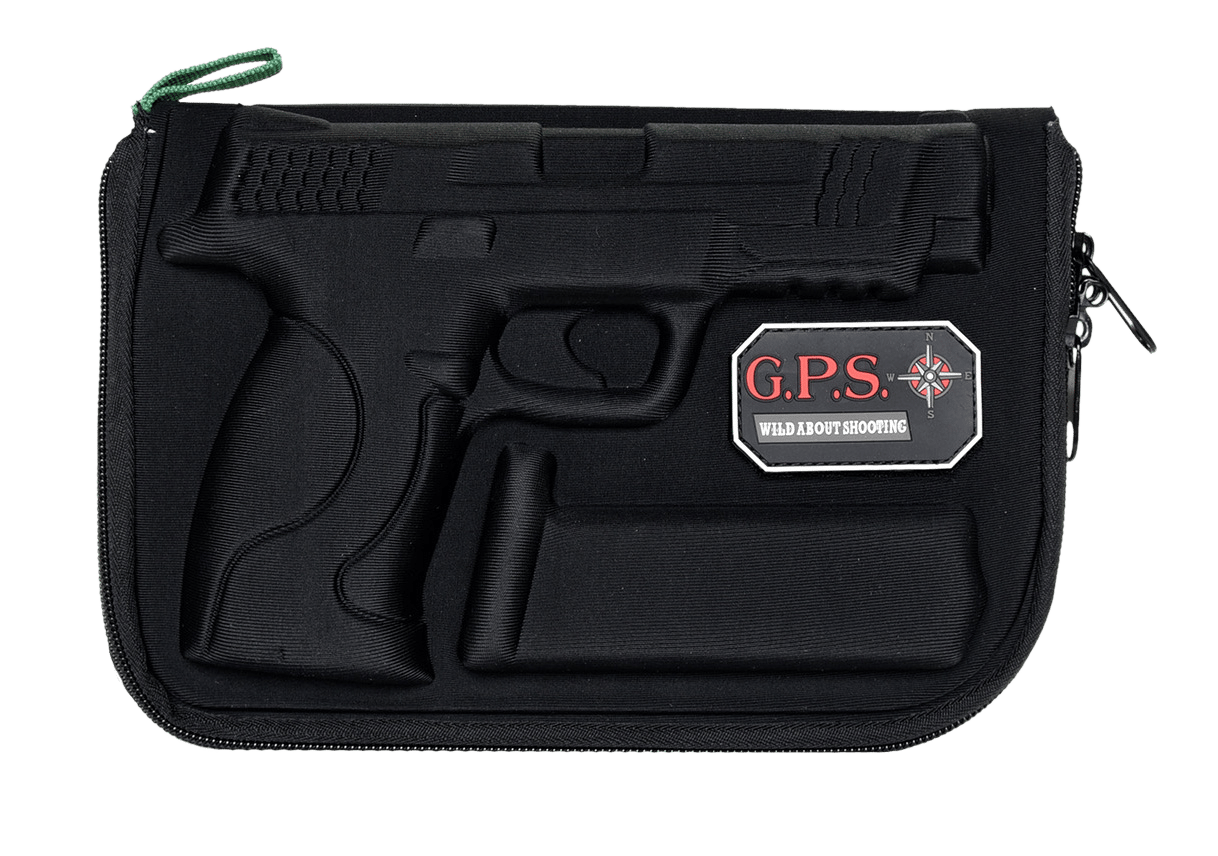 GPS Bags 912PC Custom Molded  w/ Lockable Zippers Internal Mag Holder & Black Finish for S&W M&P Full-Size/Compact (9mm Luger/40 S&W/45 ACP)