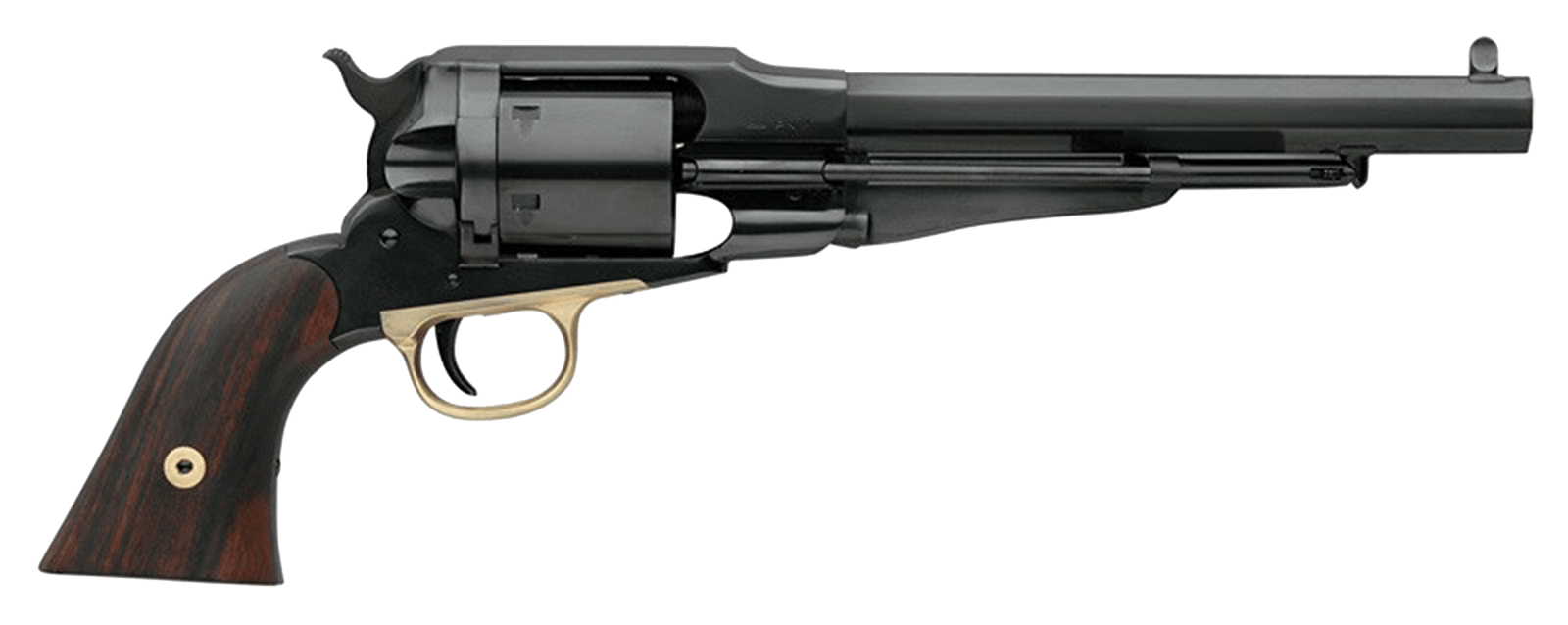Taylors & Company 550758 1858 Remington Conversion 45 Colt (LC) Caliber with 8" Barrel, 6rd Capacity Cylinder, Overall Blued Finish Steel & Walnut Grip
