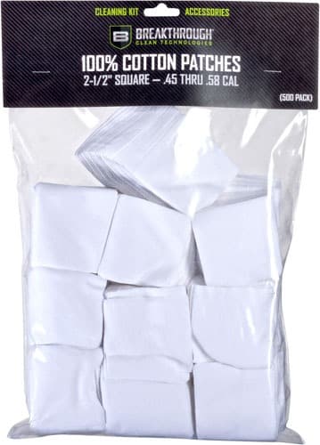 BREAKTHROUGH CLEANING PATCHES 2 1/2" SQUARE .45-.58 50 PACK