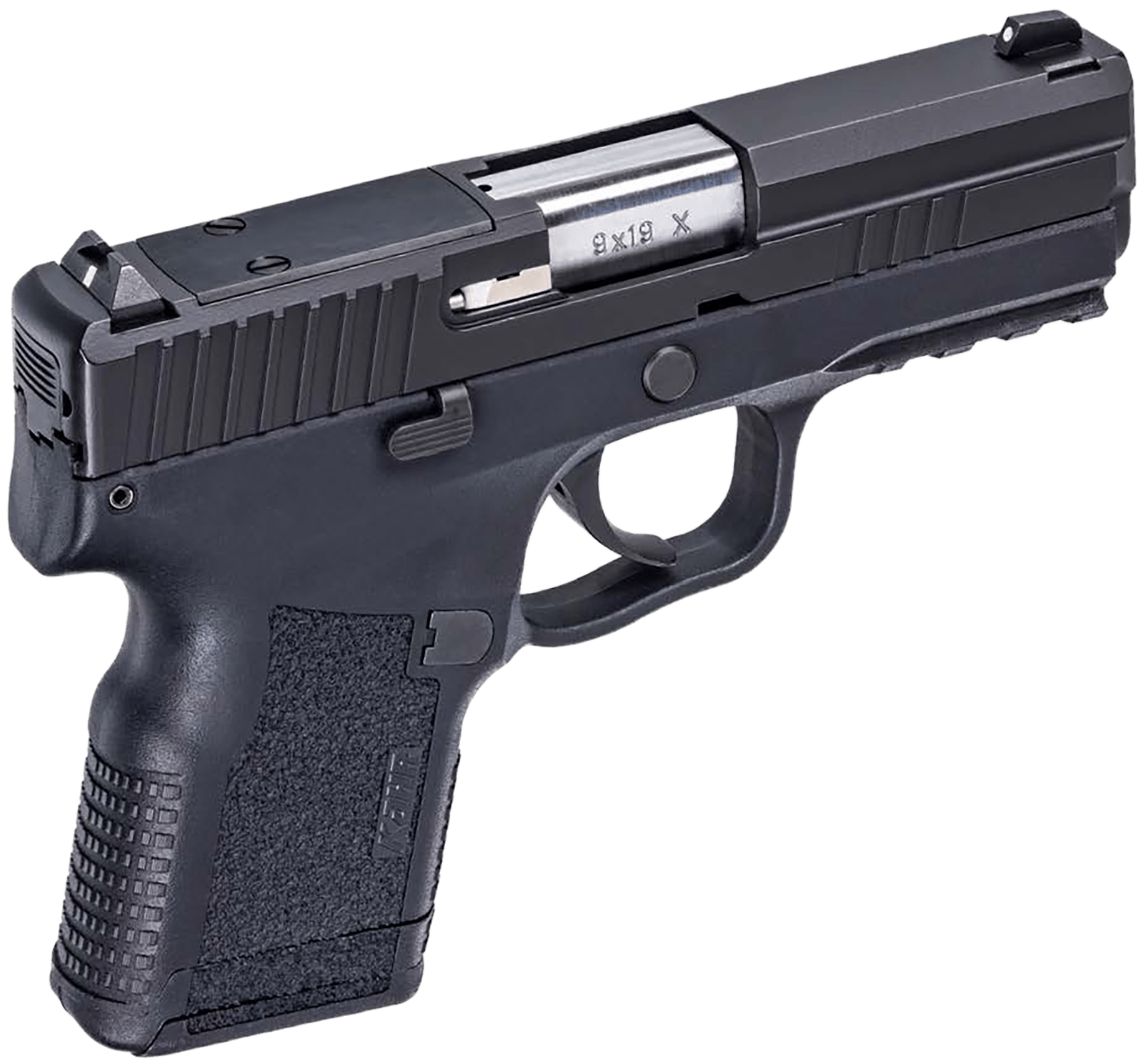 Kahr Arms KX9094RD10 X9  9mm Luger 10+1 3.54" Stainless Steel Barrel, Blackened Optic Ready/Serrated Stainless Steel Slide, Black Polymer Frame w/Picatinny Rail