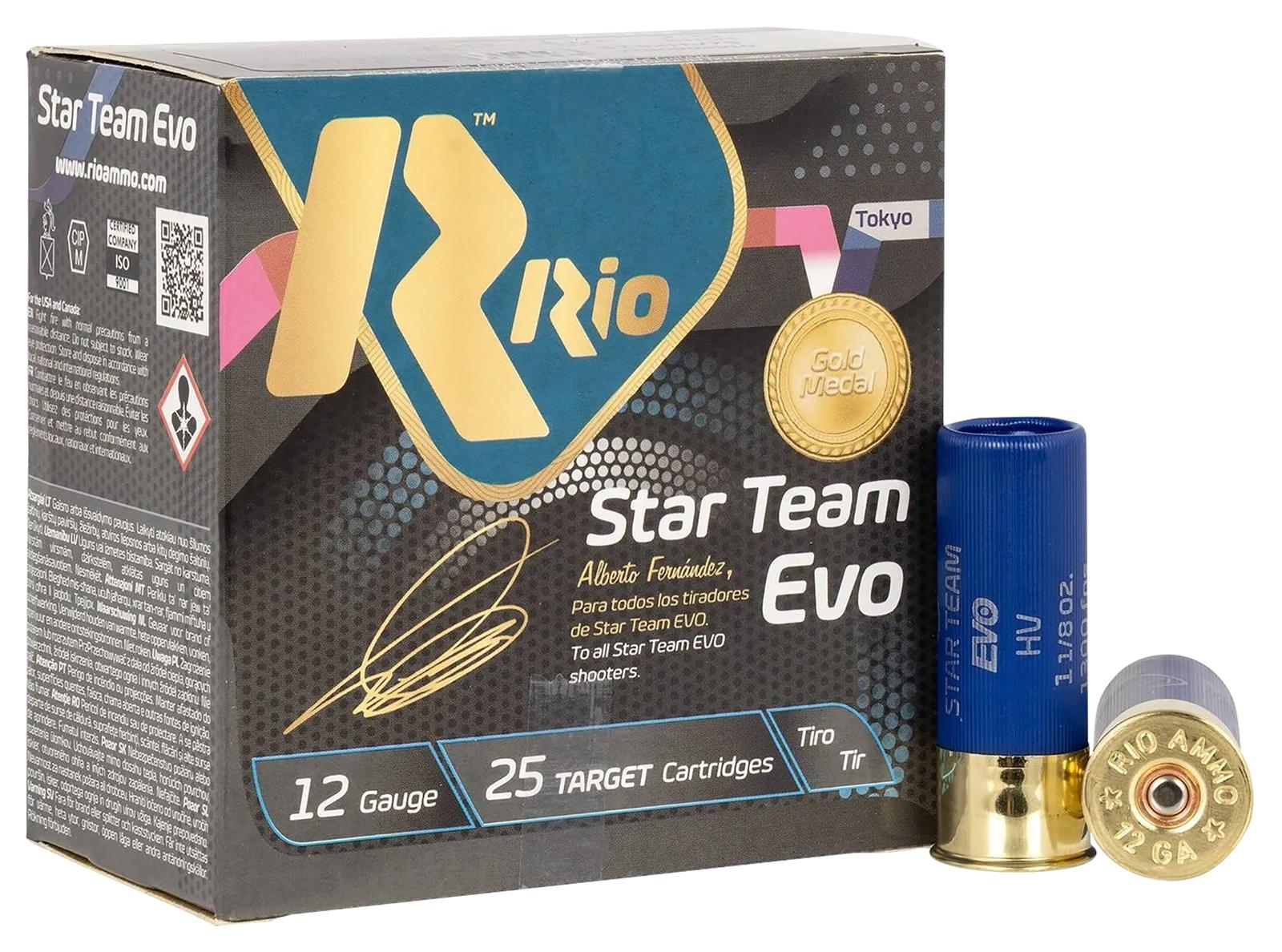 Rio Ammunition ST3275 Star Team EVO  12Gauge 2.75" 1 1/8oz 7.5Shot 25 Per Box/10 Case