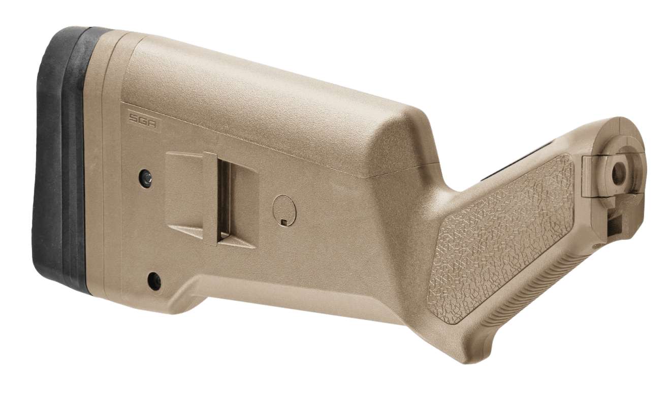 Magpul MAG490-FDE SGA Shotgun Stock Fixed Flat Dark Earth Synthetic for Mossberg 500, 590, 590A1 12 GA