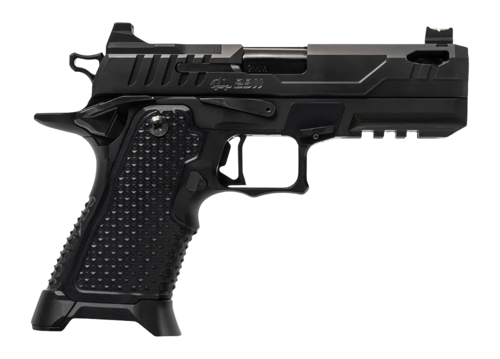 Oa Defense  2311 Pro Elite Compact Frame 9mm Luger 21+1 4.25" DLC Black Steel Optic Ready/Serrated Slide, Black Aluminum Frame w/Picatinny Rail, Black Aluminum Grip, Ambidextrous