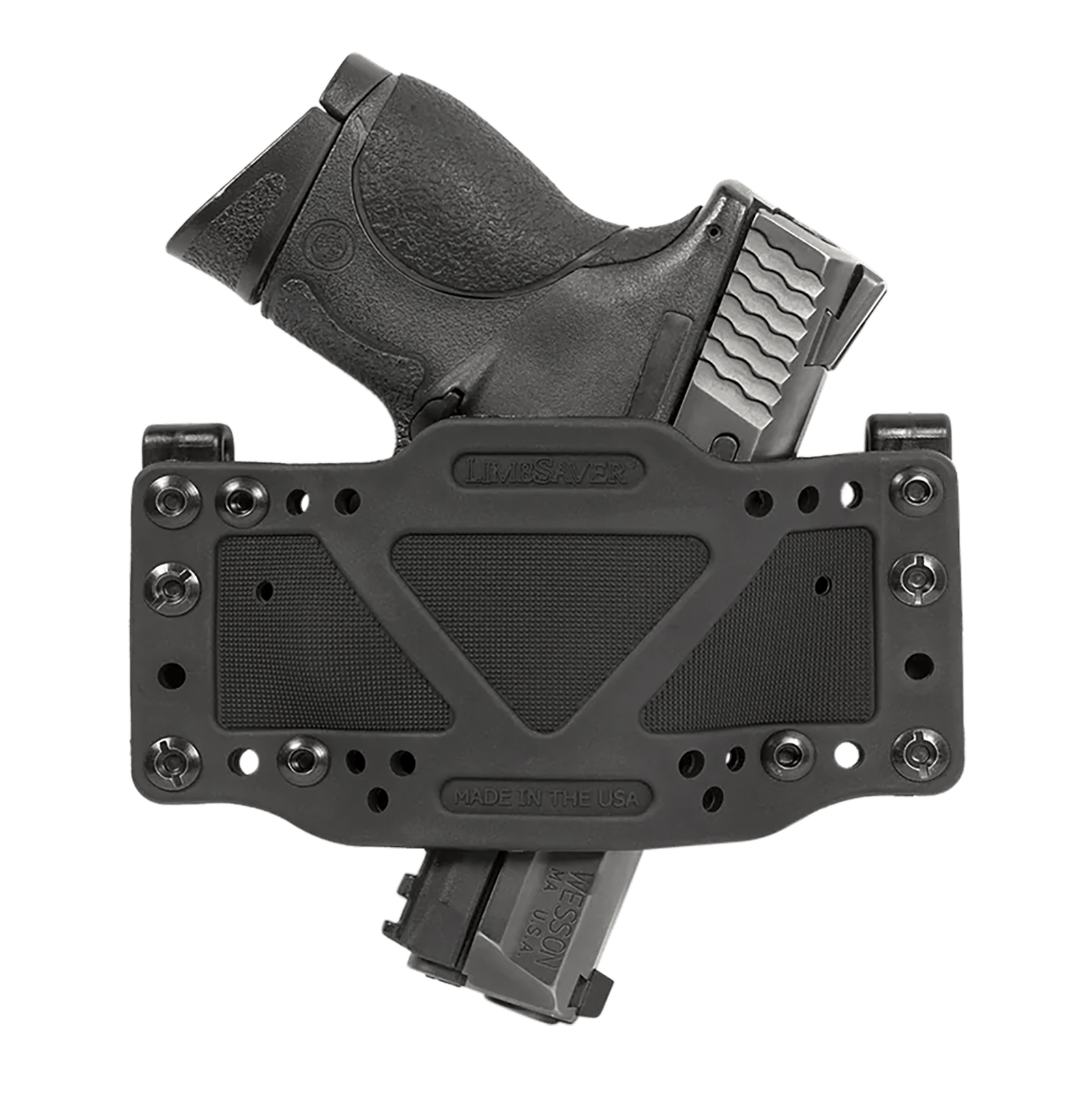 Limbsaver 12501 CrossTech  IWB/OWB Black Polymer Belt Clip Fits Universal Handgun Ambidextrous