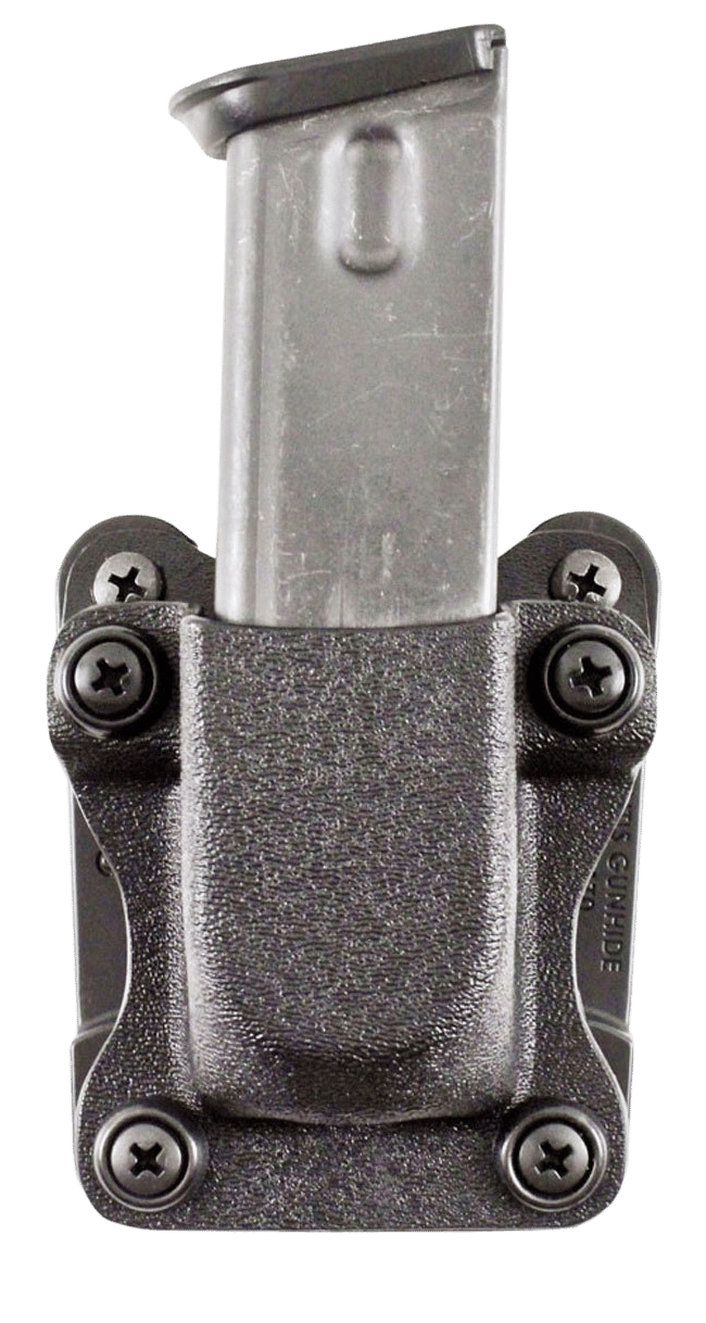 DeSantis Gunhide A86KJKKZ0 Quantico Single Mag Pouch OWB Black Kydex, Belt Clip Fits Belts Up To 1.50" Wide, Compatible w/Sig P365, Ambidextrous